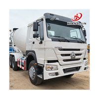 Camion malaxeur à béton HOWO d'occasion avec moteur et pompe, garantie 1 an, meilleure qualité en excellent état de fonctionnement