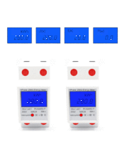 Riel DIN monofásico 5-80A 220V 50Hz Medidor electrónico de kWh con retroiluminación LCD Medidor de energía digital DDM15SD Medidor de energía media