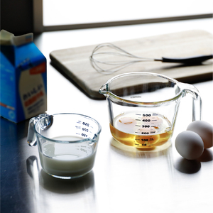 Gobelet doseur en verre Atomico résistant à la chaleur de haute qualité et durable, 250 ml, 500 ml, mini - Product Image 2