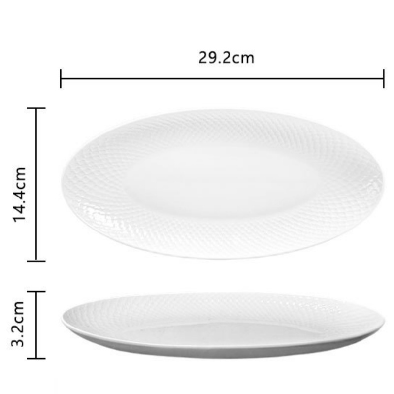 Piatto da Pesce Bianco 12''