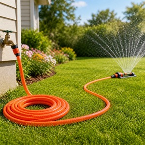 Tuyau d'arrosage de jardin <span class=keywords><strong>en</strong></span> PVC orange renforcé anti-éclatement, flexible, pour irrigation agricole, <span class=keywords><strong>rouleau</strong></span> de 50 m, vente <span class=keywords><strong>en</strong></span> gros - Product Image 6