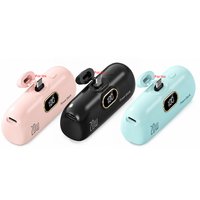 Mini batterie externe portable avec écran LED, sortie 10W, batterie Li-polymère, prise universelle, chargeur Type C