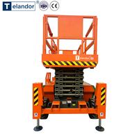 Nouvelle Plateforme Élévatrice Mobile à Ciseaux 2026, 4,5 m, 450 kg, Compacte Tout-Terrain pour Projets Miniers, Fourniture B2B