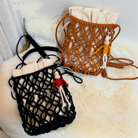 Bolso bandolera de macramé bohemio personalizado Cartera de macramé con asa larga