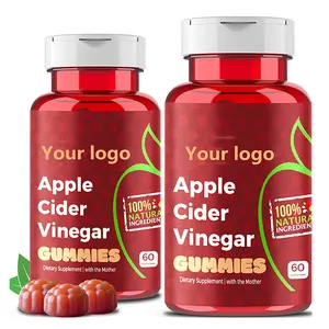 Private Label Biologische Gezondheidszorg Supplement Beer Vegan Afslanken Verliezen Gewichtsverlies Acv Apple Cider Azijn Gummies