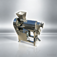 Professionele spiraalvormige sapcentrifuge voor vers fruit, tomaten, cashewnoten, appels, citroenen en kokosnootsap.