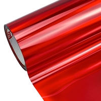 Rouleau de vinyle auto-adhésif métallique PET personnalisé, imperméable, or et argent, film décoratif pour traceur