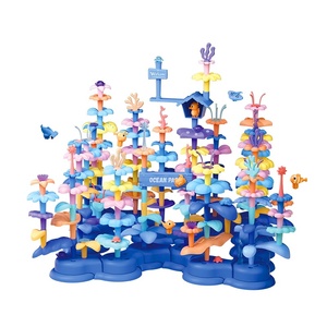 Kids <strong>Game</strong> and Gift Ocean Undersea Toys 136PCS Coral <strong>Flower</strong> Garden Toys Set Educational STEM Building Block <strong>Flowers</strong> or Child - Product Image 1