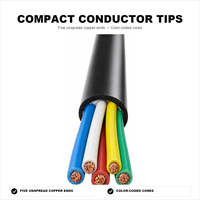 Câble de commande flexible 5 conducteurs 5x0,5mm² H05VV-F RVV en cuivre souple isolé et gainé PVC 300/500V pour câblage d'équipements intérieurs