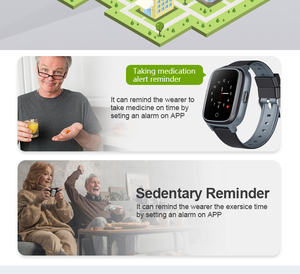 Rơi cảnh báo an toàn 4G cổ tay Watch cho người già giám sát từ xa người già GPS Tracker điện thoại xem với SOS hoảng loạn nút - Product Image 6