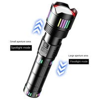 Lampe torche LED laser blanche super lumineuse 30W haute puissance 8000mAh rechargeable tactique avec batterie externe pour le camping en plein air