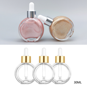 Huile corporelle scintillante OEM MLM en flacons en verre, faible MOQ, logo personnalisé, contenant cosmétique à paillettes, fourniture directe usine - Product Image 6