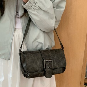 กระเป๋าใต้วงแขน Merlad Retro สีเทา-น้ำตาล สำหรับผู้หญิง กระเป๋าสะพายไหล่แบบมีสายสะพายข้าง พร้อมตัวล็อคแม่เหล็ก รุ่นสปริง 2025 ใช้ได้ทุกวัน - Product Image 3