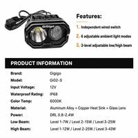 Kit de phares LED modifiés pour Surron Light Bee X Ultra Bee GiGigo Gi02-S, interrupteur contrôlé par fil, lumière auxiliaire