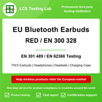 Écouteurs Bluetooth UE RED EN 300 328 EN 301 489 EN 62368 avec certification CE RoHS et service de support