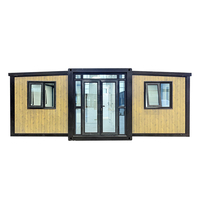 Maison conteneur modulaire de luxe préfabriquée à structure en acier, extensible, quatre chambres, 20 pieds, 40 pieds, à prix réduit, pour appartement et centre commercial