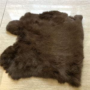 Peau de lapin Rex chinchilla chinois naturel véritable - Product Image 2