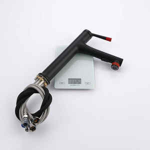 Cao tăng kéo ra lưu vực vòi Matt đen màu Đỏ phòng tắm Máy trộn với phun boong gắn kéo xuống restroon <span class=keywords><strong>tap</strong></span> - Product Image 5