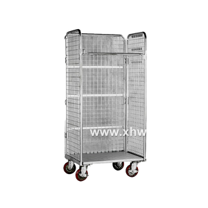 Conteneur à roulettes de stockage à 3 côtés en acier léger pour entrepôt et supermarché, transport OEM, rolltainer, cage à roulettes - Product Image 1