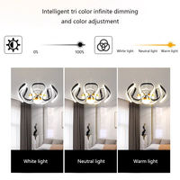 Lustre LED 140W à télécommande, intensité variable, 3 couleurs, suspension de plafond pour salle à manger, îlot de cuisine, personnalisable, inspecté par QC