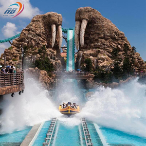 Thrill Rides Outdoor Water Play Park Project Speed Sprint Flume on Water Track Boat Roller Coaster a la venta - Product Image 5