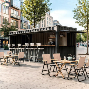 Café/bar à jus modulaire préfabriqué moderne en conteneur maritime de 20 pieds pour extérieur, à vendre - Product Image 1