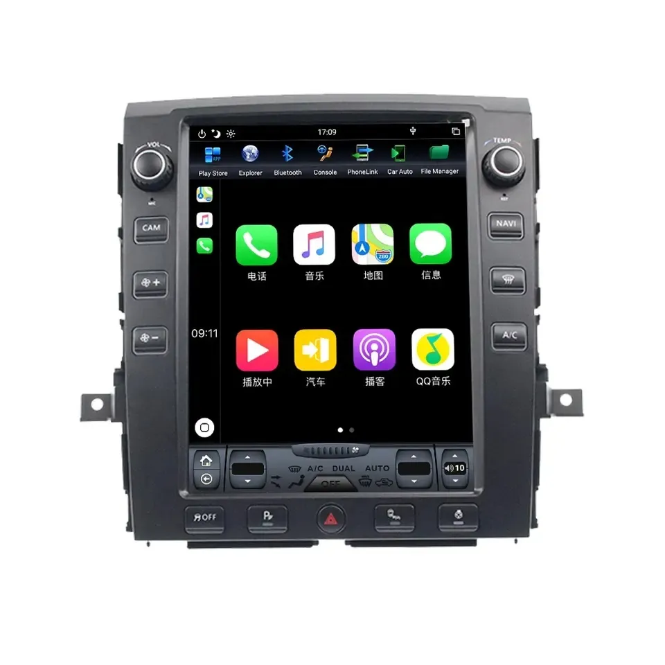 Kirinavi Android Car GPS navigation bản đồ cho Nissan Titan 2016 2017 2019 DSP Carplay dọc Navigation multime Car DVD Player