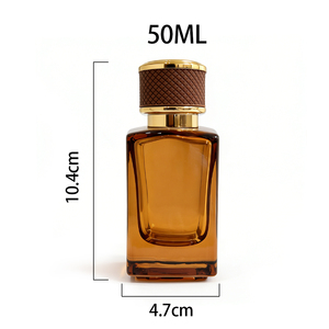 Flaconi di Profumo Quadrati in Oro con Design Personalizzato, Tappo in Pelle, 30ml 50ml 100ml, Bottiglia Spray di Lusso per Fragranze con Scatola per Auto - Product Image 6
