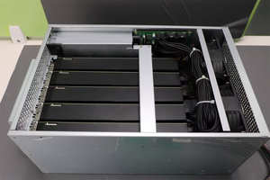 แท่นขยาย PCIe 4.0 สำหรับการ์ดจอ 5 ตัว รองรับสวิตช์ PEX88096 แบบหลายแท่น สำหรับการประมวลผล AI กล่องเชื่อมต่อการ์ดจอภายนอก 5-GPU - Product Image 2