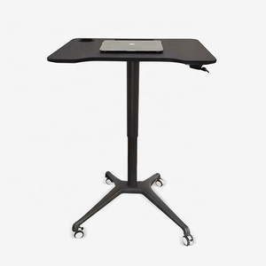 Trang chủ Văn phòng làm việc Alu cột duy nhất khí nén nâng chiều cao có thể điều chỉnh đứng bàn cơ sở ngồi đứng di động máy tính xách tay máy tính bàn - Product Image 2