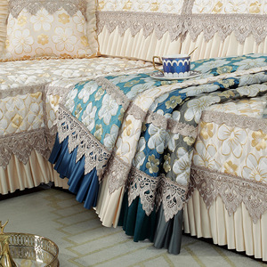 美式全包沙发套客厅欧式Lshape靠背沙发沙发套四季通用11件套沙发套 - Product Image 6