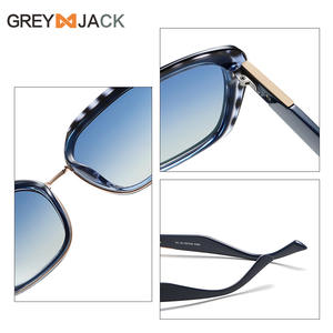 Gafas de Sol para Mujer Grey Jack, Estampado de Leopardo, Marco de Aleación de Cobre TR90, Lentes Polarizadas TAC con Protección UV400, Estilo Moderno y Extragrandes - Product Image 5