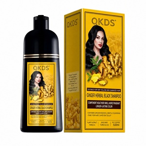 Shampoo colorant permanent au gingembre nourrissant anti-chute de cheveux, faible MOQ, tendance, emballage personnalisé direct usine - Product Image 5
