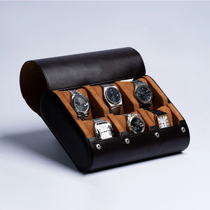 Отличная Качественная мужская сумка для хранения часов из искусственной кожи с 6 слотами для путешествий - Product Image 5