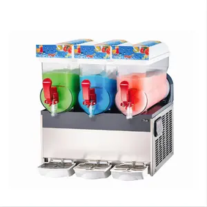 Comercial hielo frío icee bebida 15 litros 15l x 3 bebida suave congelada 3 galones slushy slushie máquina dispensador fabricante tienda