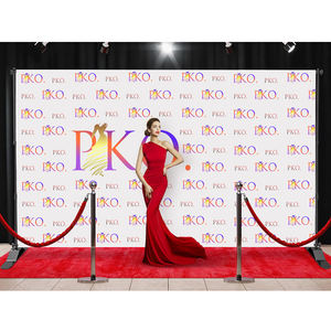 Telón de fondo de cabina de publicidad de estiramiento de logotipo personalizado Banderas de paso y repetición portátiles - Product Image 1