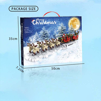 Mould King 10015 Traîneau Électrique du Père Noël, Modèle Créatif MOC, Ensemble de Briques de Construction, Jouet pour Enfants, Cadeau de Noël
