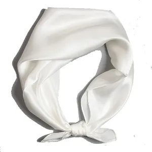 Foulard en soie blanche pour la peinture 100% soie blanc écharpe