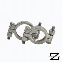 Raccord Sanitaire Tri-Clamp en Acier Inoxydable 304, Double Boulon, Poli Miroir, Haute Pression, 4,5 Pouces, Qualité Alimentaire, pour Laiterie et Brasserie, OEM