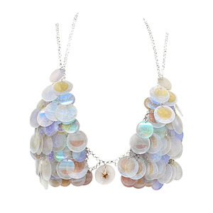 Hot Sale Handmade <strong>Shell</strong> <strong>Hollow</strong> Chain Triangle Cup Colorful Sequin Bra <strong>Body</strong> Chain For Jewelry Music Festival - Product Image 5