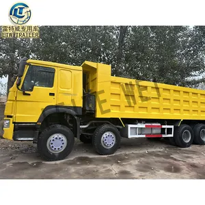 Sinotruk howo 사용 된 유로 2 8x4 30 입방 미터 12 휠 371/375hp 팁 트럭 광산 덤프 트럭 판매 가격