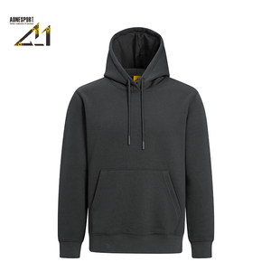 Sweat-shirt à capuche personnalisé avec logo, en molleton brossé 430 GSM, anti-boulochage, streetwear d'hiver pour hommes, vente en gros - Product Image 2
