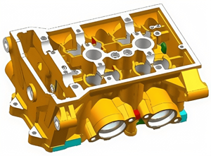 3Dプリント砂型自動車製造用エンジンシリンダーブロック3D砂型デザイン鋳造プロセスシミュレーション - Product Image 3