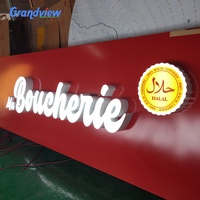 Fabricant Imprimante de lettres 3d à éclairage frontal en acrylique illuminé par LED personnalisé pour enseigne Lettres enseigne à LED