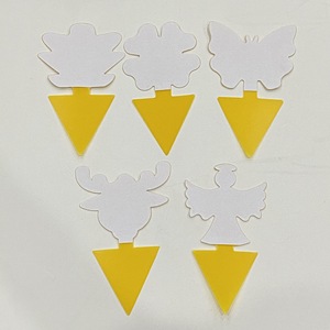 Pièges à mouches jaunes rectangulaires à colle jetables pour le contrôle des insectes en extérieur, jardin, pelouse, ferme, pot de fleurs - Product Image 3