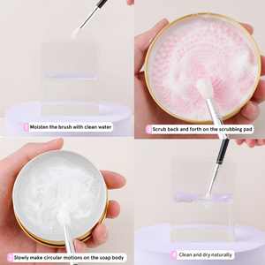 New Arrival Vegan Solid Bar <strong>Makeup</strong> Brush Cleaner Soap Pad Natural Anti-Bacterial Cleanser From New Arrival <strong>Makeup</strong> <strong>Tools</strong> - Product Image 3