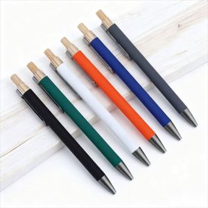 Environmentally Friendly Metal Ballpoint <b>Pen</b> 0.7mm Tip Custom Logo Advertising <b>Pen</b> with <b>Multi</b>-<b>Colored</b> Ink for Office School Use - Product Image 4