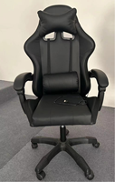 Silla de Juego Ergonómica con Respaldo Alto y Reposapiés para Adultos, con Soporte Lumbar y Cojín