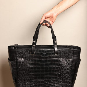 <span class=keywords><strong>Bolso</strong></span> Tote Cuadrado Xiang Nai Nai con Patrón de Cocodrilo Vintage y Herrajes Desmontables, Hecho a Medida, Casual - Product Image 2