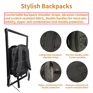 22 इंच आउटडोर चलने बैकपैक विज्ञापन मोबाइल बैकपैक बैटरी संचालित <span class=keywords><strong>Lcd</strong></span> टीवी विज्ञापन प्लेयर स्क्रीन - Product Image 4